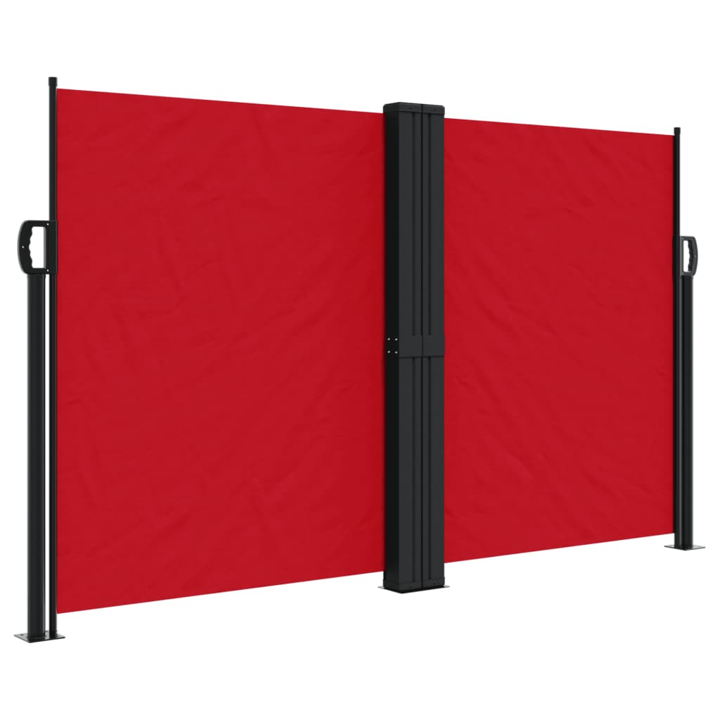 vidaXL Copertină laterală retractabilă, roșu, 140x600 cm