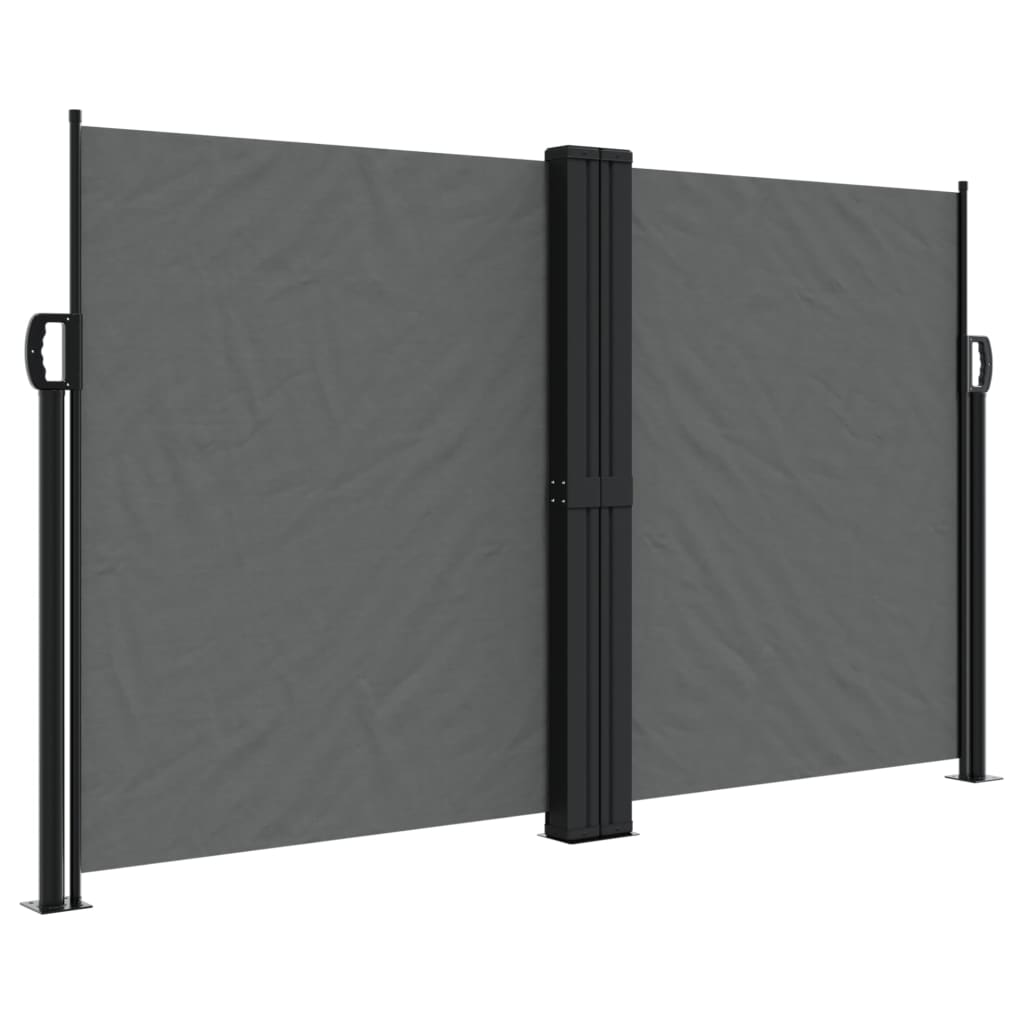 vidaXL Copertină laterală retractabilă, antracit, 140x600 cm