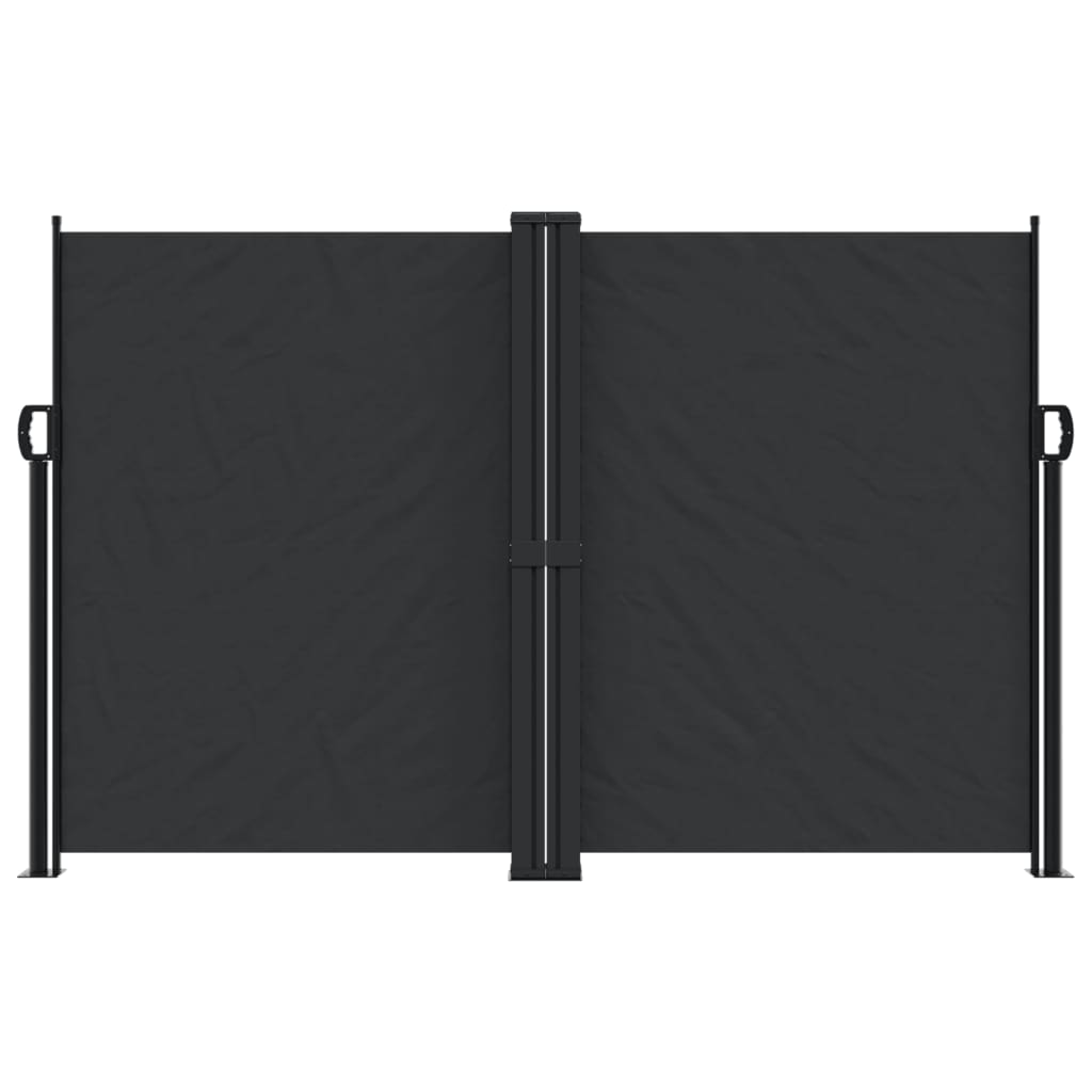 vidaXL Copertină laterală retractabilă, negru, 160 x 600 cm