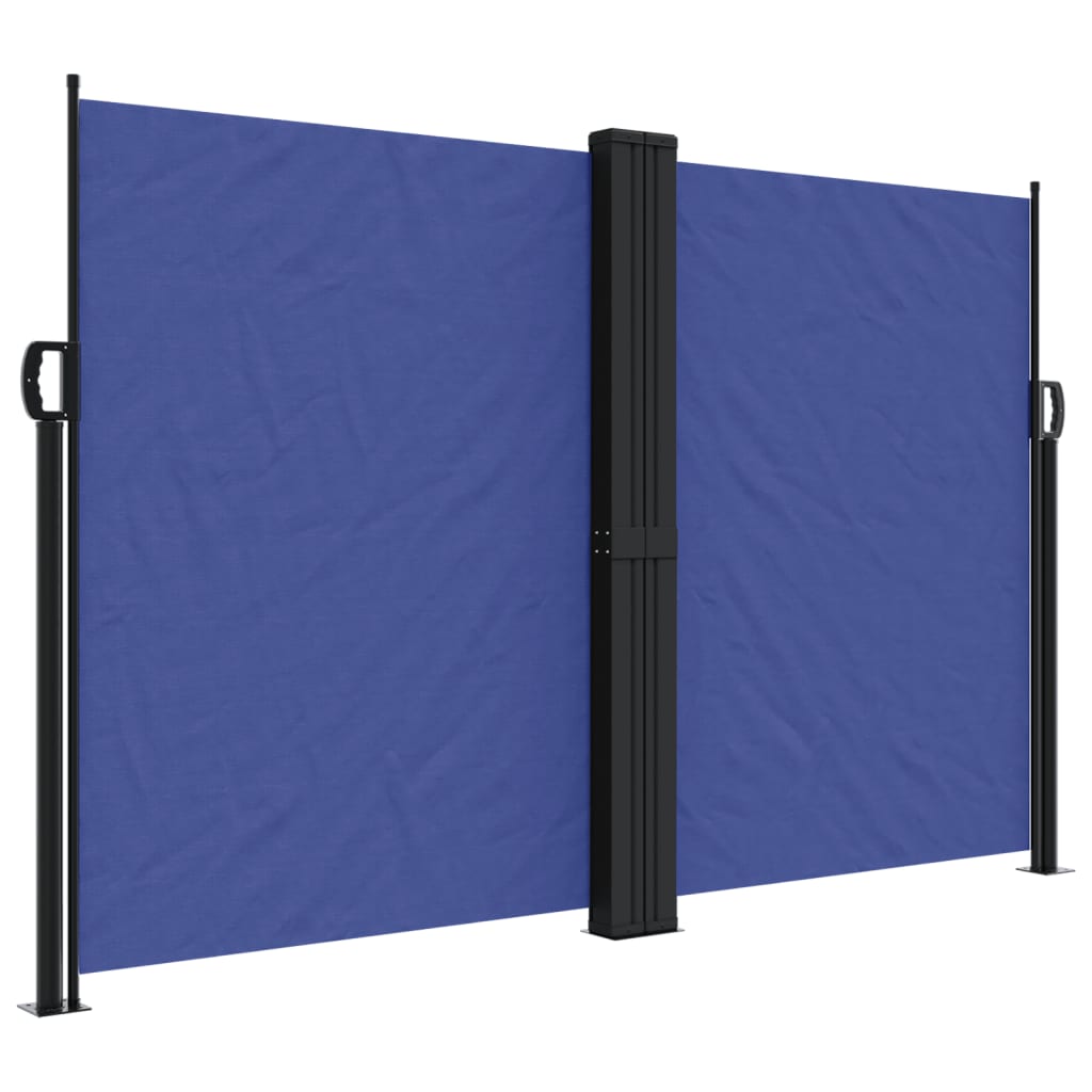 vidaXL Copertină laterală retractabilă, albastru, 160 x 600 cm