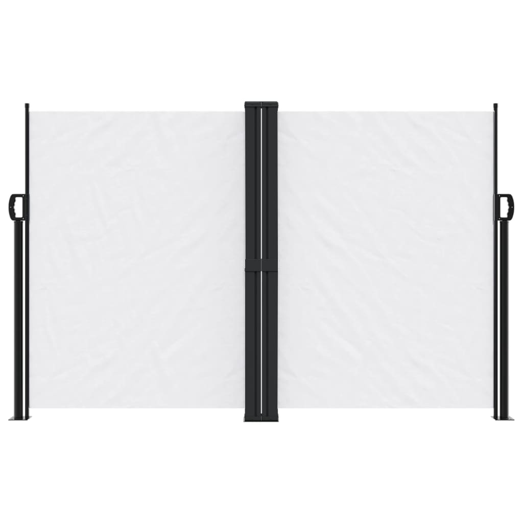 vidaXL Copertină laterală retractabilă, alb, 160 x 600 cm vidaXL Copertină laterală retractabilă, alb, 160 x 600 cm