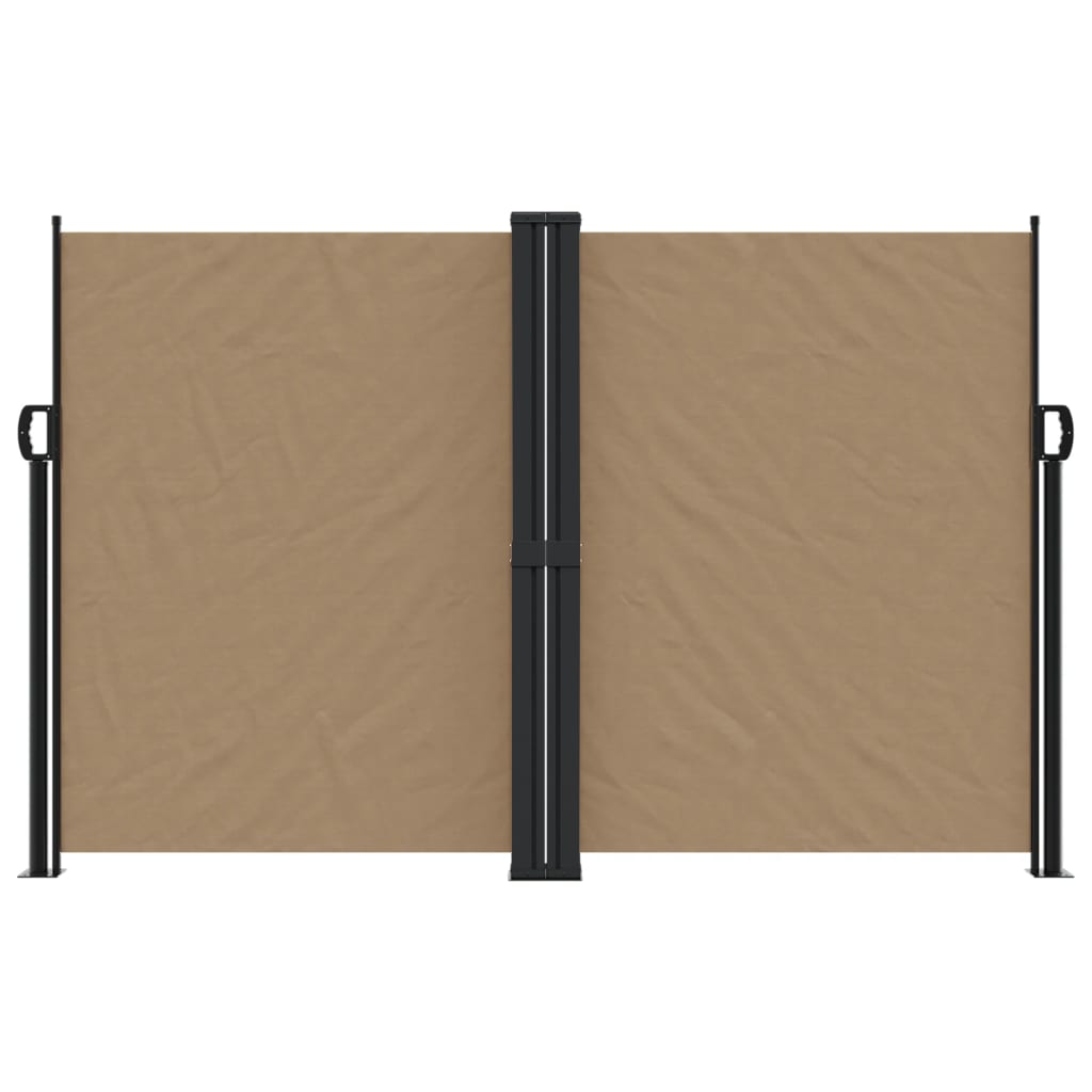 vidaXL Copertină laterală retractabilă, gri taupe, 160 x 600 cm vidaXL Copertină laterală retractabilă, gri taupe, 160 x 600 cm