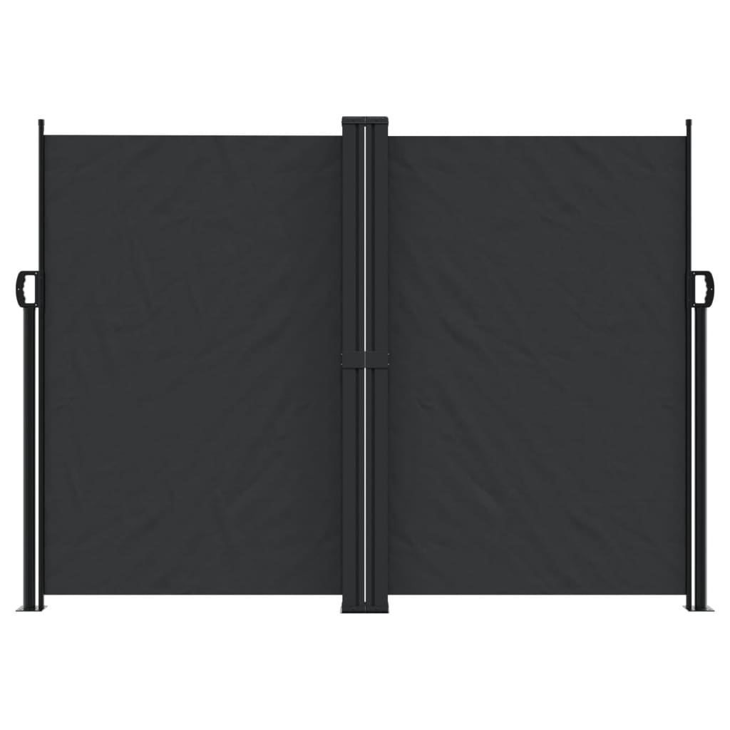 vidaXL Copertină laterală retractabilă, negru, 180x600 cm