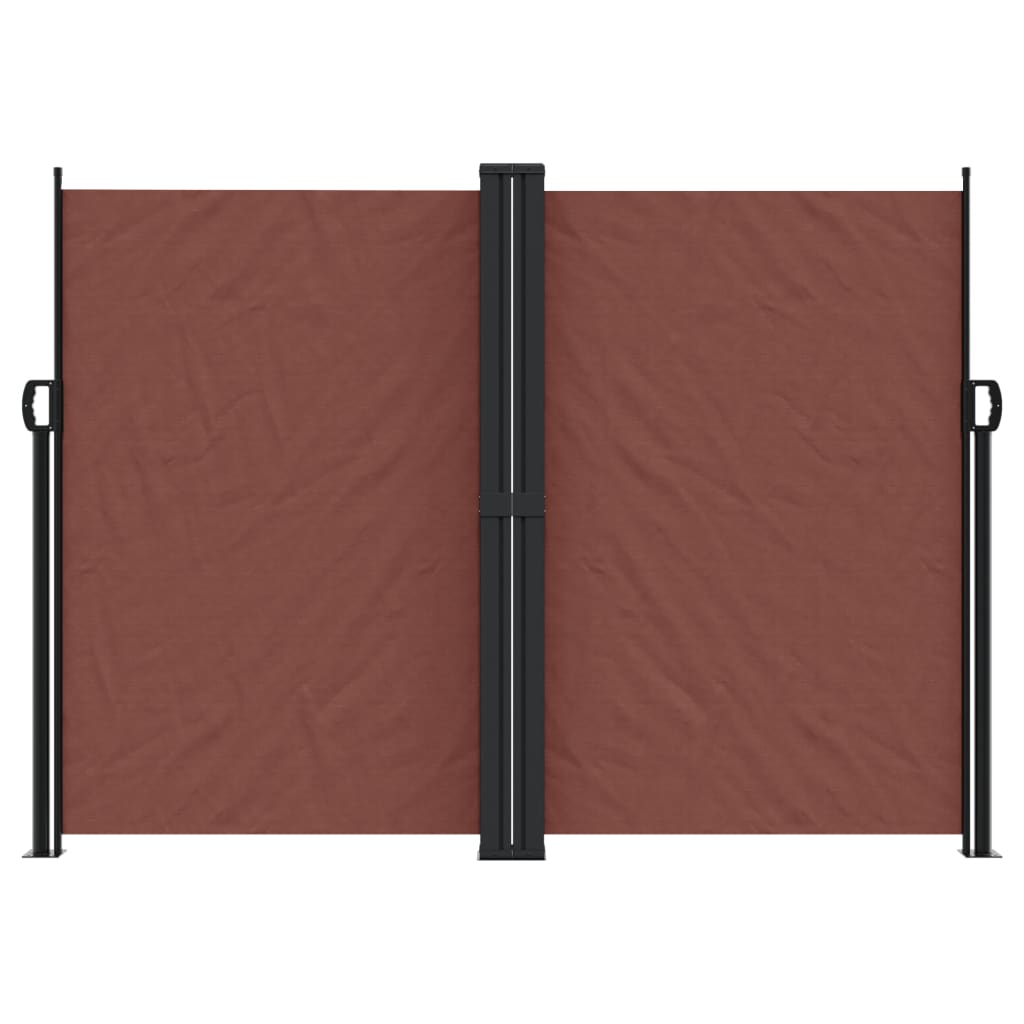 vidaXL Copertină laterală retractabilă, maro, 180x600 cm