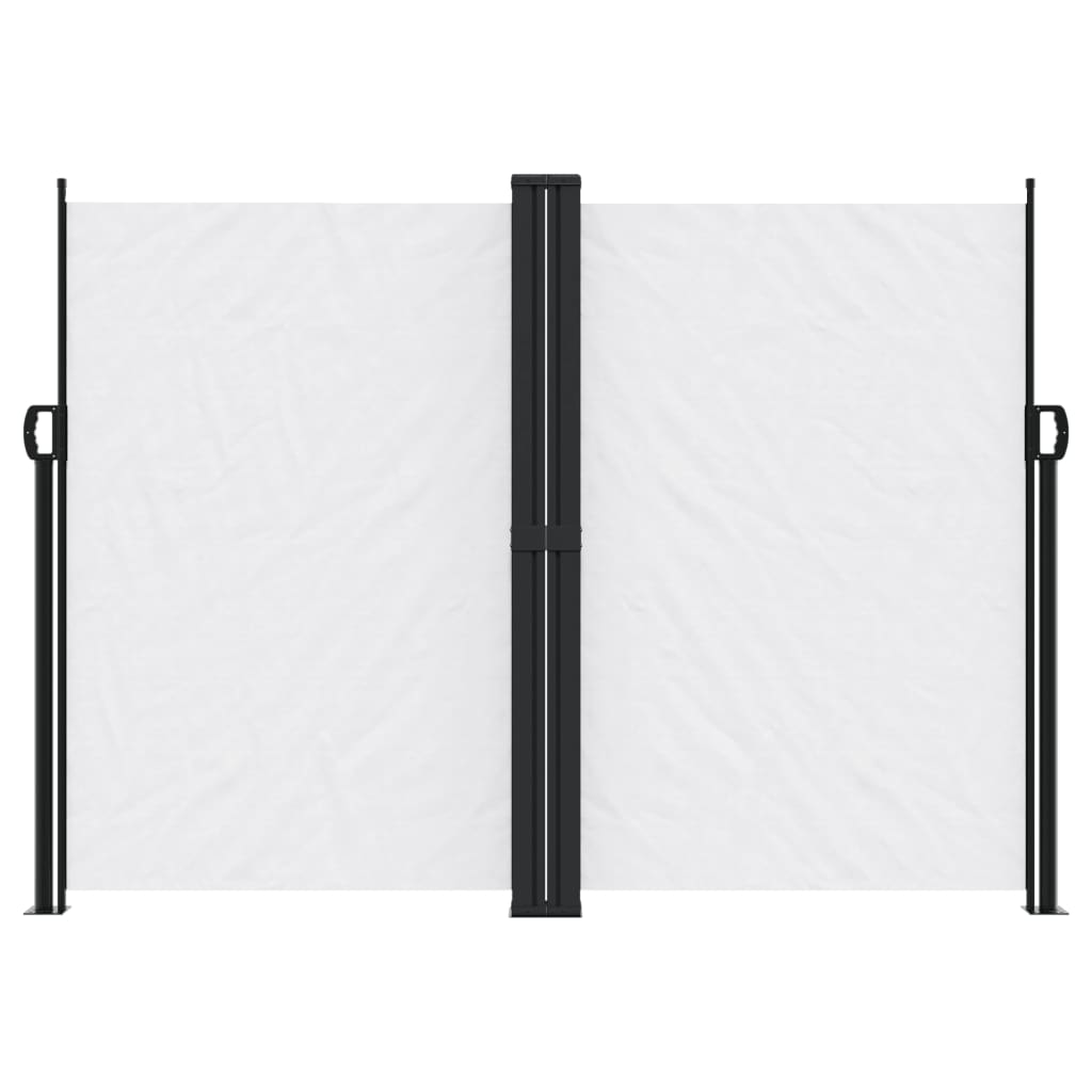 vidaXL Copertină laterală retractabilă, alb, 180x600 cm vidaXL Copertină laterală retractabilă, alb, 180x600 cm