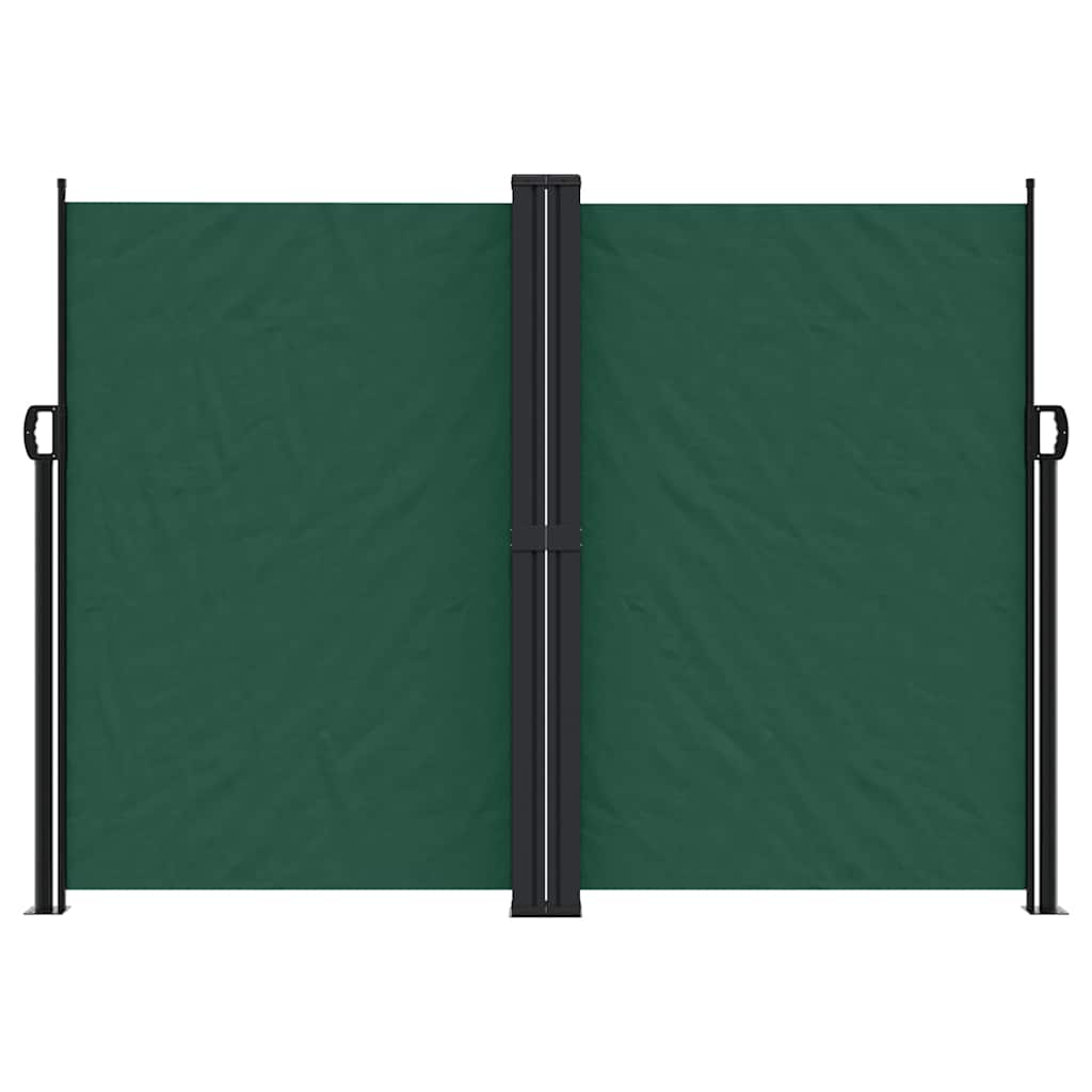 vidaXL Copertină laterală retractabilă, verde închis, 180x600 cm