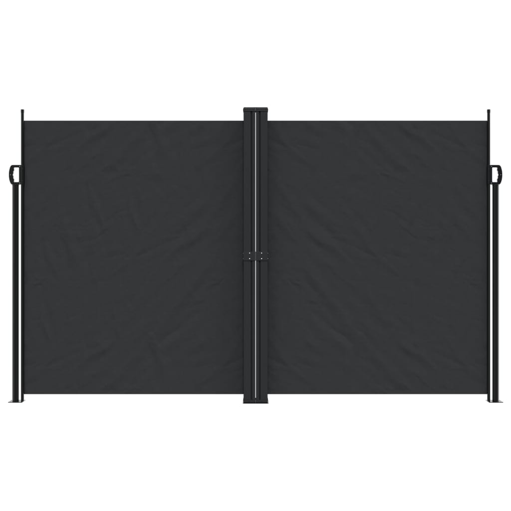 vidaXL Copertină laterală retractabilă, negru, 200x600 cm