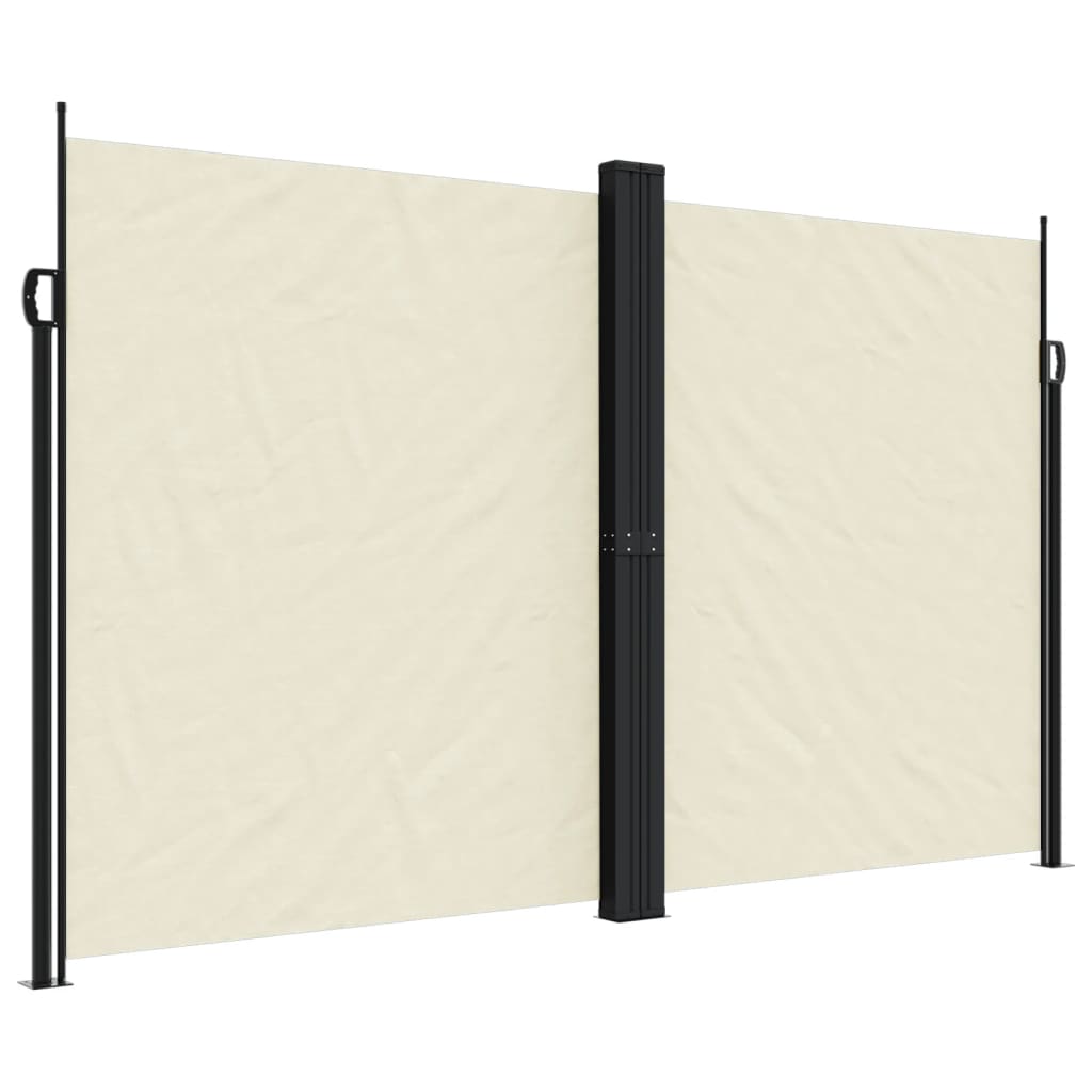 vidaXL Copertină laterală retractabilă, crem, 200x600 cm vidaXL Copertină laterală retractabilă, crem, 200x600 cm