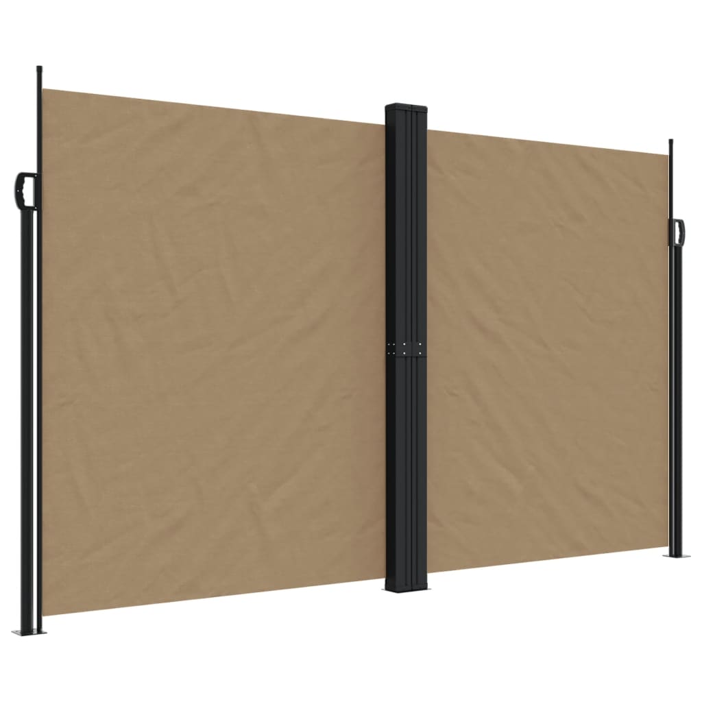 vidaXL Copertină laterală retractabilă, gri taupe, 200x600 cm vidaXL Copertină laterală retractabilă, gri taupe, 200x600 cm
