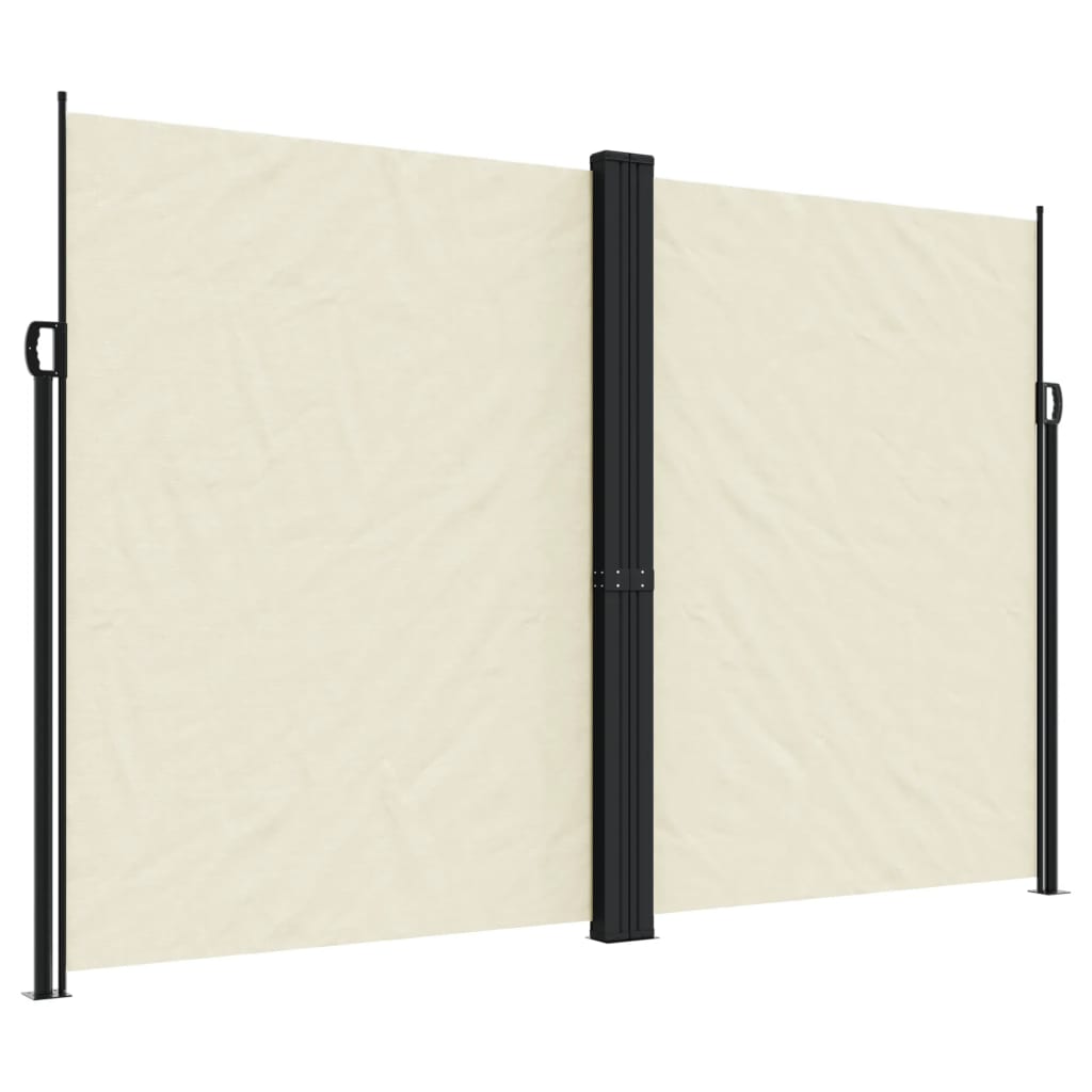 vidaXL Copertină laterală retractabilă, crem, 220x600 cm vidaXL Copertină laterală retractabilă, crem, 220x600 cm