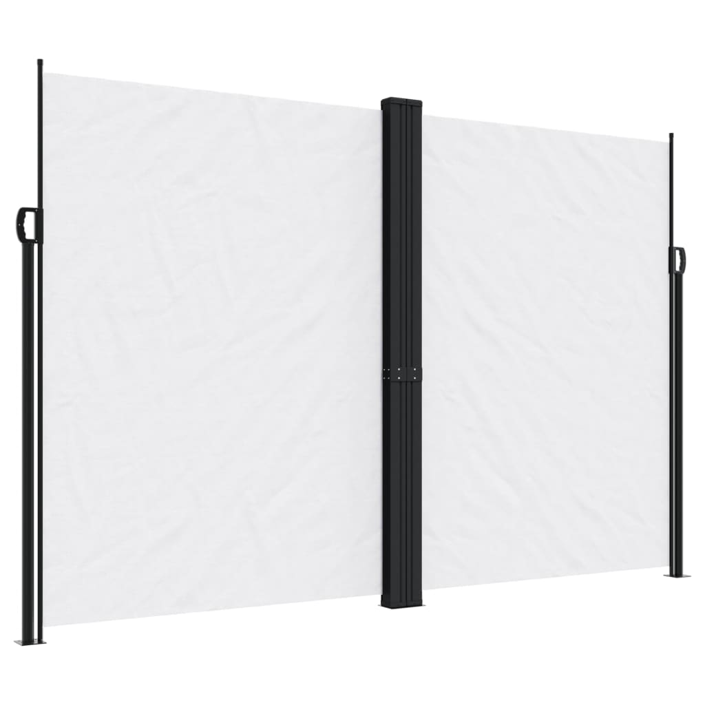 vidaXL Copertină laterală retractabilă, alb, 220x600 cm vidaXL Copertină laterală retractabilă, alb, 220x600 cm