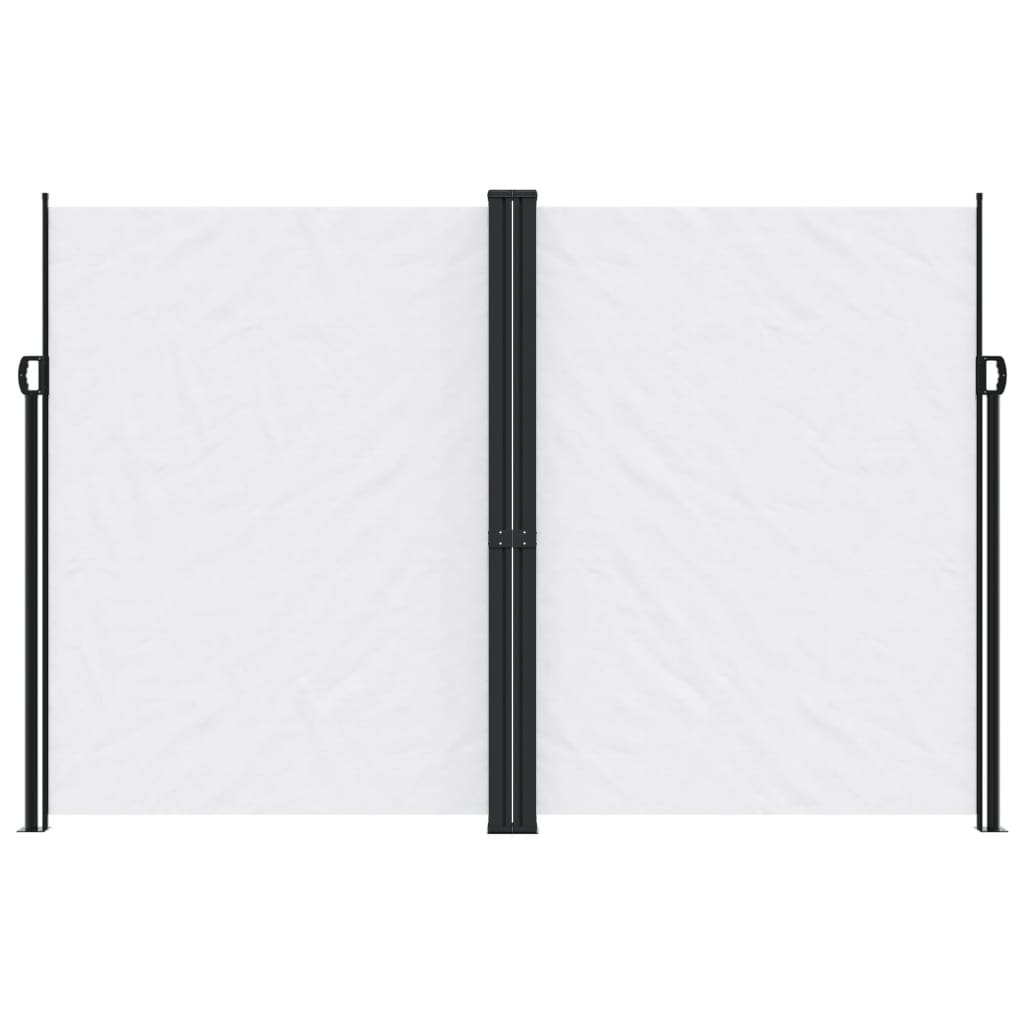 vidaXL Copertină laterală retractabilă, alb, 220x600 cm vidaXL Copertină laterală retractabilă, alb, 220x600 cm