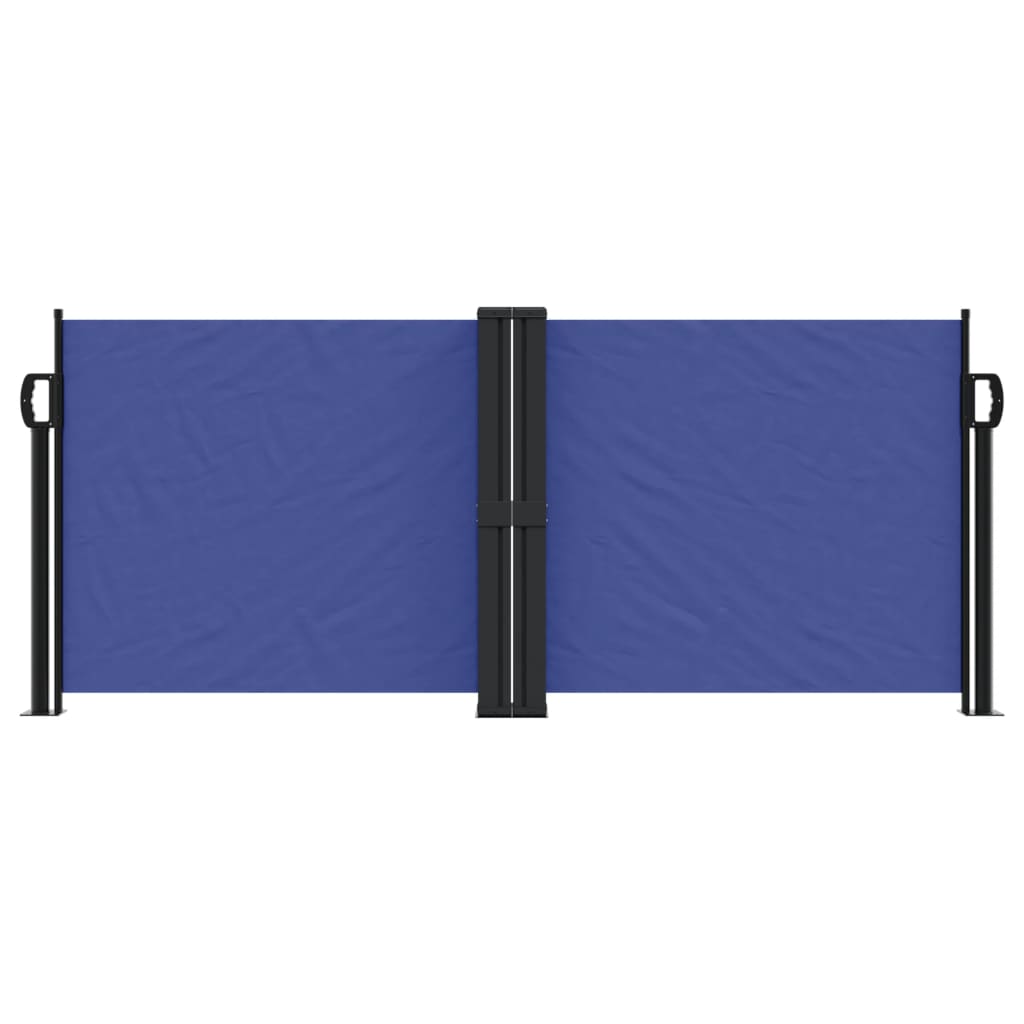 vidaXL Copertină laterală retractabilă, albastru, 100 x 1000 cm vidaXL Copertină laterală retractabilă, albastru, 100 x 1000 cm