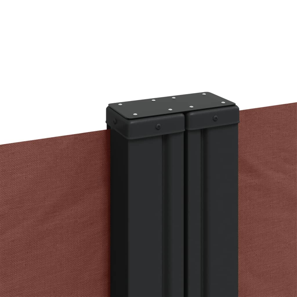 vidaXL Copertină laterală retractabilă, maro, 100 x 1000 cm vidaXL Copertină laterală retractabilă, maro, 100 x 1000 cm