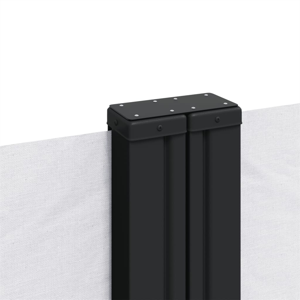 vidaXL Copertină laterală retractabilă, alb, 100 x 1000 cm vidaXL Copertină laterală retractabilă, alb, 100 x 1000 cm
