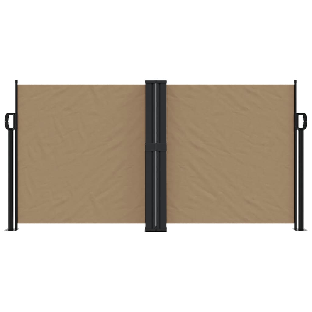 vidaXL Copertină laterală retractabilă, gri taupe, 120 x 1000 cm vidaXL Copertină laterală retractabilă, gri taupe, 120 x 1000 cm