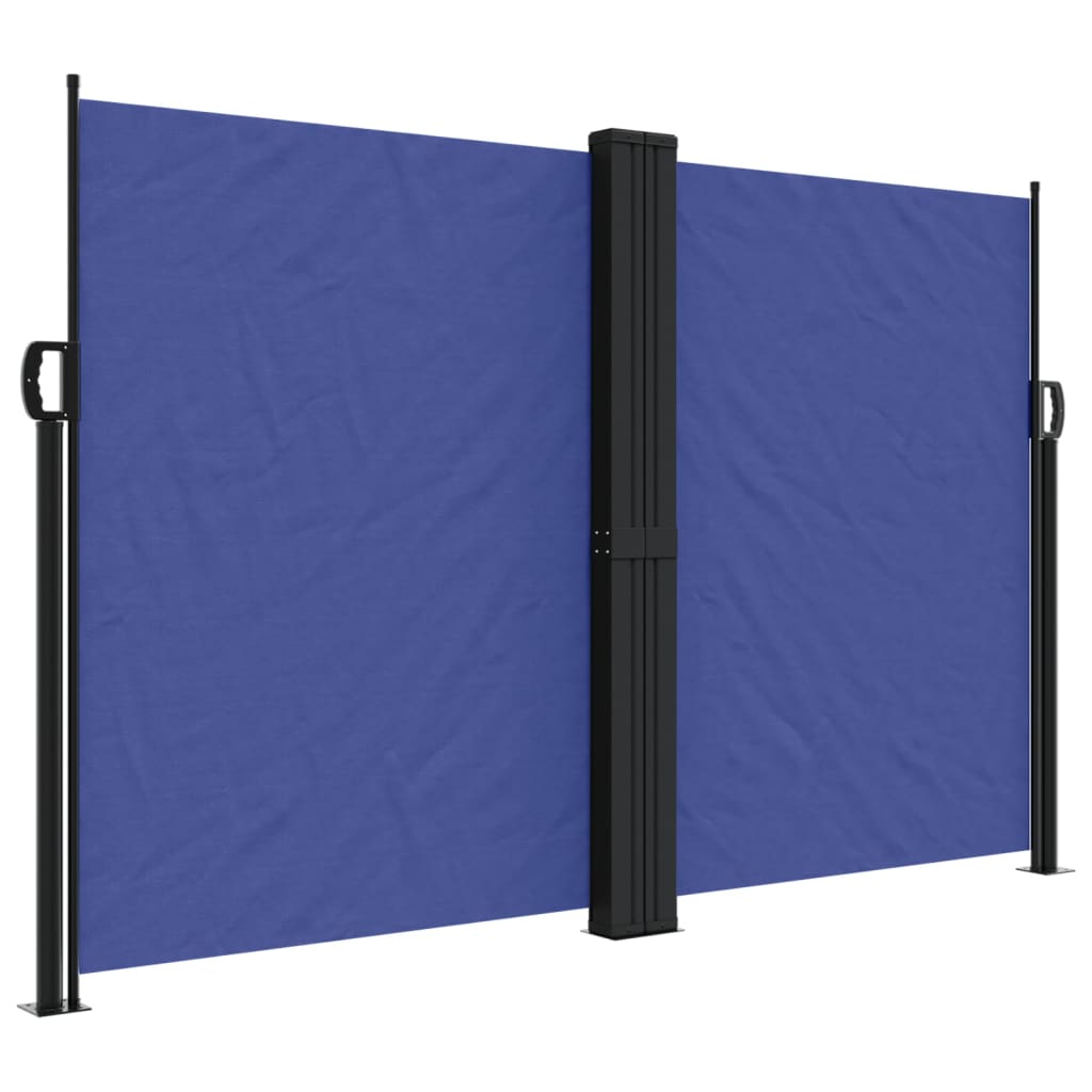 vidaXL Copertină laterală retractabilă, albastru, 160x1000 cm
