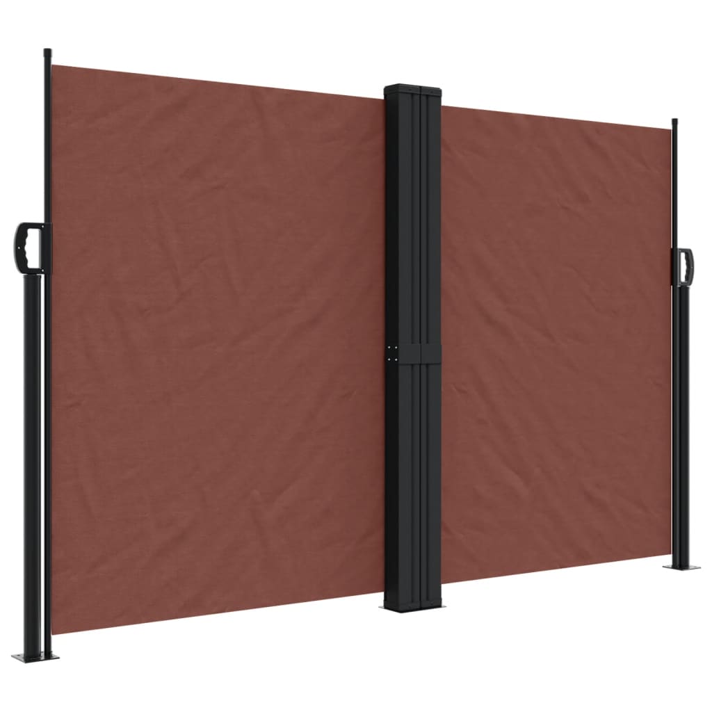vidaXL Copertina laterală retractabilă, maro, 160x1000 cm