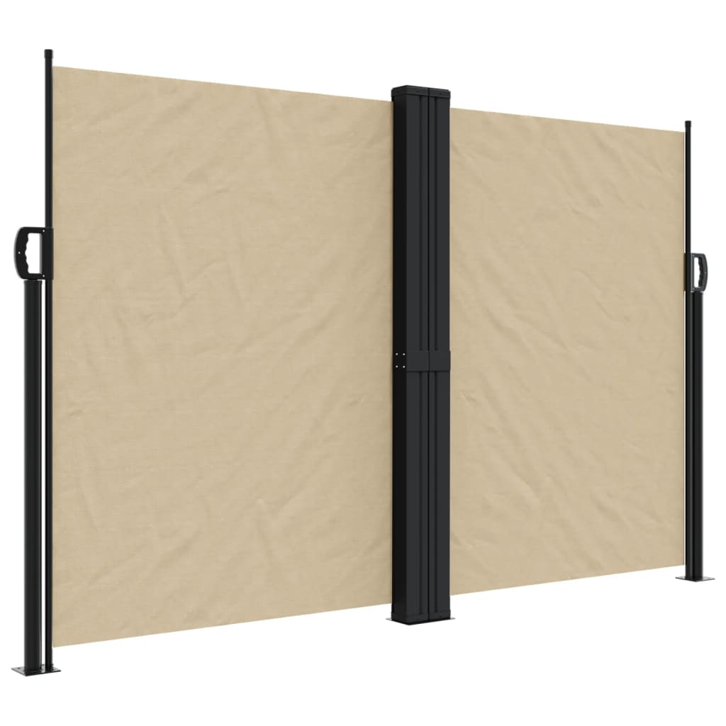 vidaXL Copertină laterală retractabilă, bej, 160x1000 cm