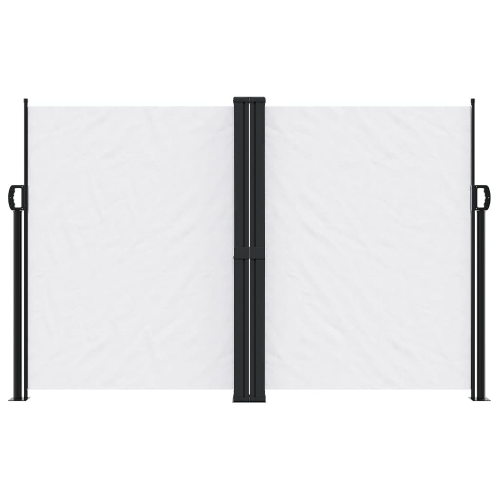 vidaXL Copertină laterală retractabilă, alb, 160x1000 cm vidaXL Copertină laterală retractabilă, alb, 160x1000 cm