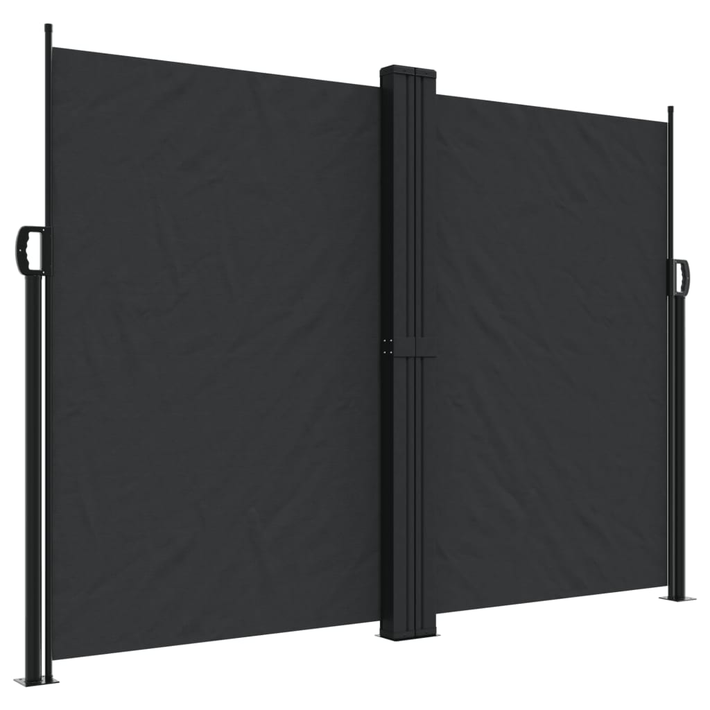 vidaXL Copertină laterală retractabilă, negru, 180x1000 cm