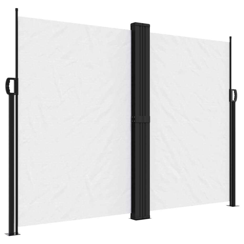 vidaXL Copertină laterală retractabilă, alb, 180x1000 cm