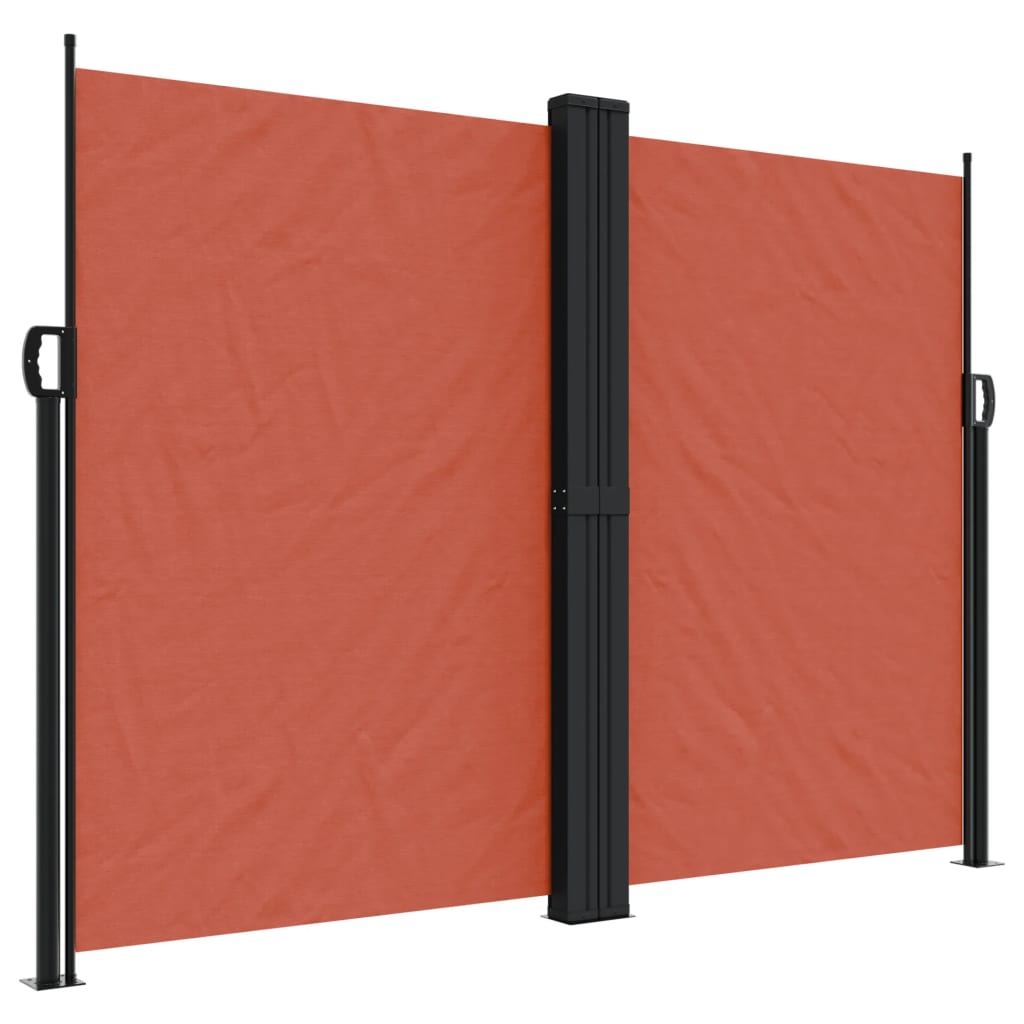 vidaXL Copertină laterală retractabilă, cărămiziu, 180x1000 cm