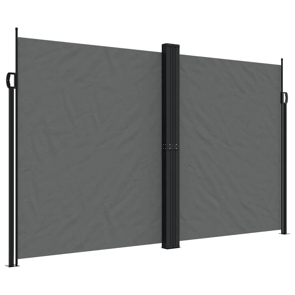 vidaXL Copertină laterală retractabilă, antracit, 200x1000 cm