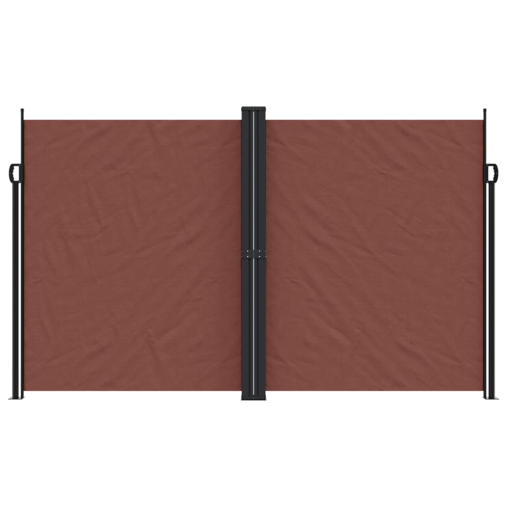 vidaXL Copertină laterală retractabilă, maro, 200x1000 cm