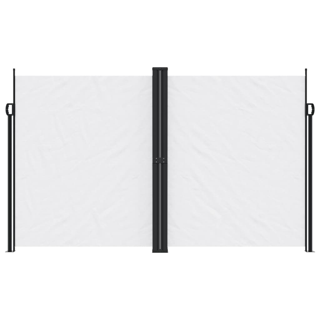vidaXL Copertină laterală retractabilă, alb, 200x1000 cm vidaXL Copertină laterală retractabilă, alb, 200x1000 cm
