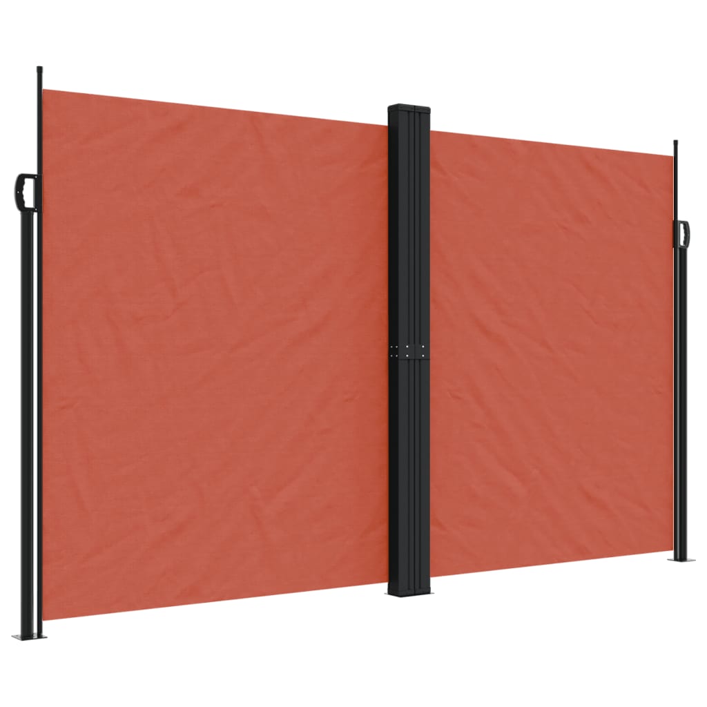 vidaXL Copertină laterală retractabilă, cărămiziu, 200x1000 cm vidaXL Copertină laterală retractabilă, cărămiziu, 200x1000 cm