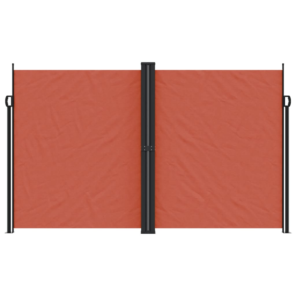 vidaXL Copertină laterală retractabilă, cărămiziu, 200x1000 cm vidaXL Copertină laterală retractabilă, cărămiziu, 200x1000 cm