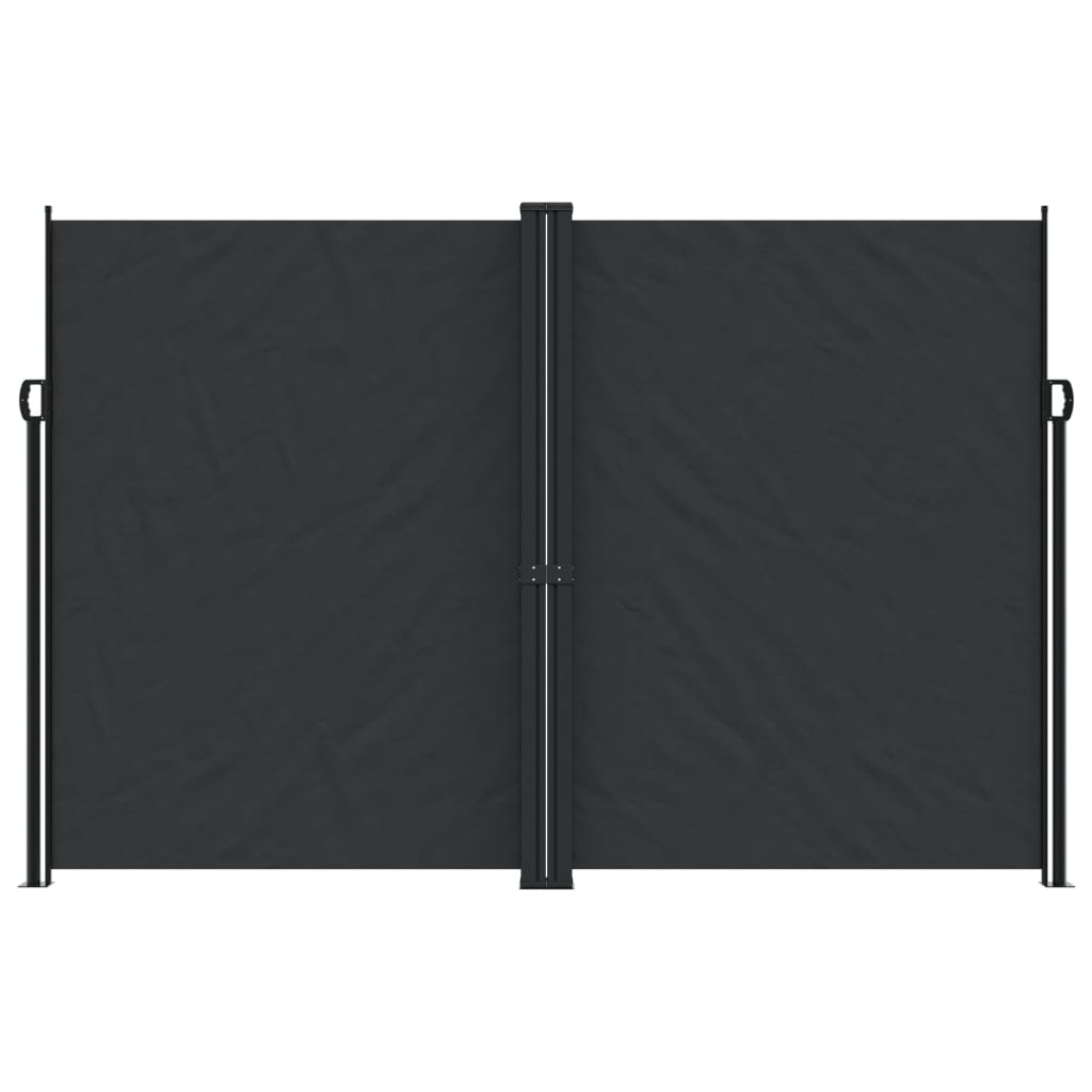 vidaXL Copertină laterală retractabilă, negru, 220x1000 cm