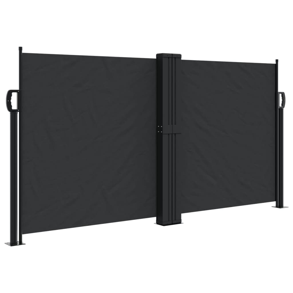 vidaXL Copertină laterală retractabilă, negru, 120x1200 cm