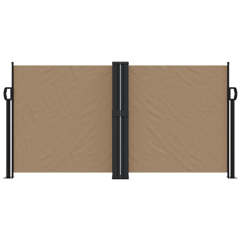 vidaXL Copertină laterală retractabilă, gri taupe, 120x1200 cm vidaXL Copertină laterală retractabilă, gri taupe, 120x1200 cm