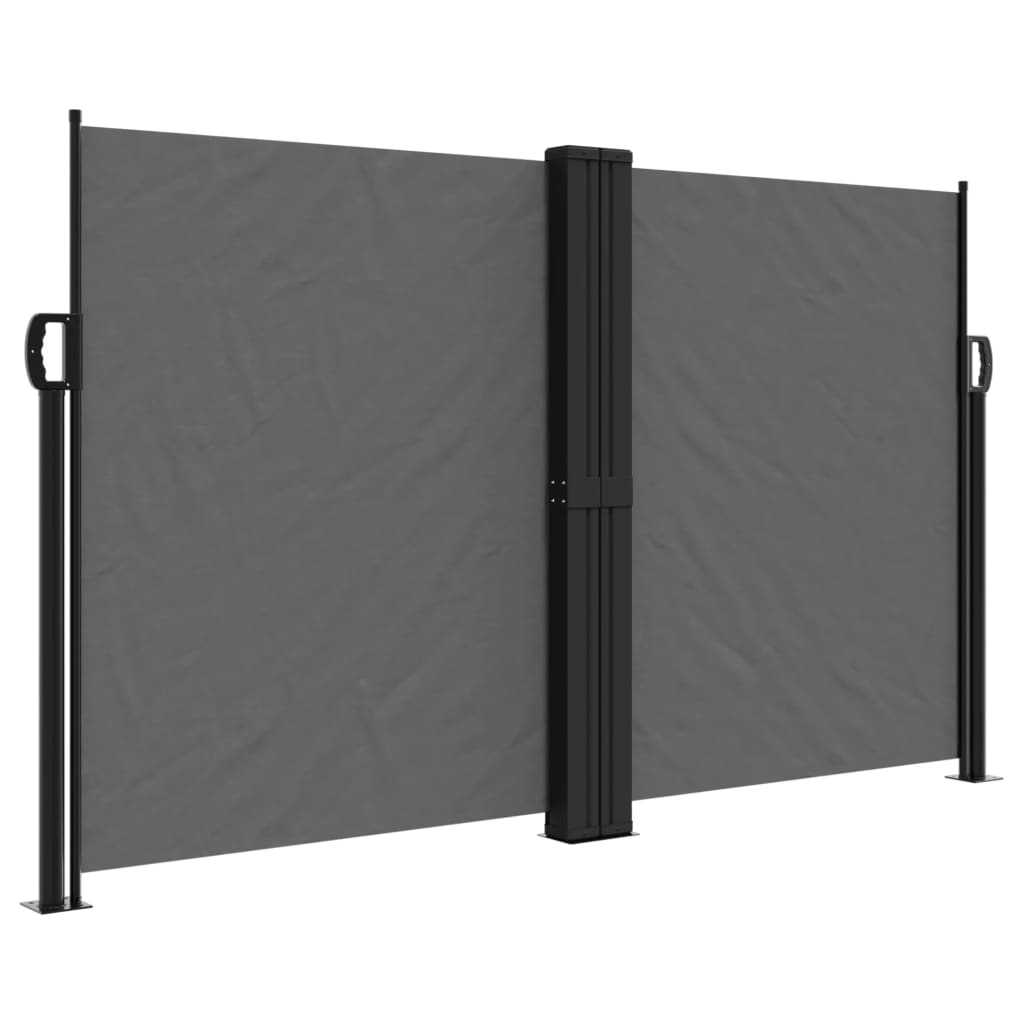 vidaXL Copertină laterală retractabilă, antracit, 140x1200 cm