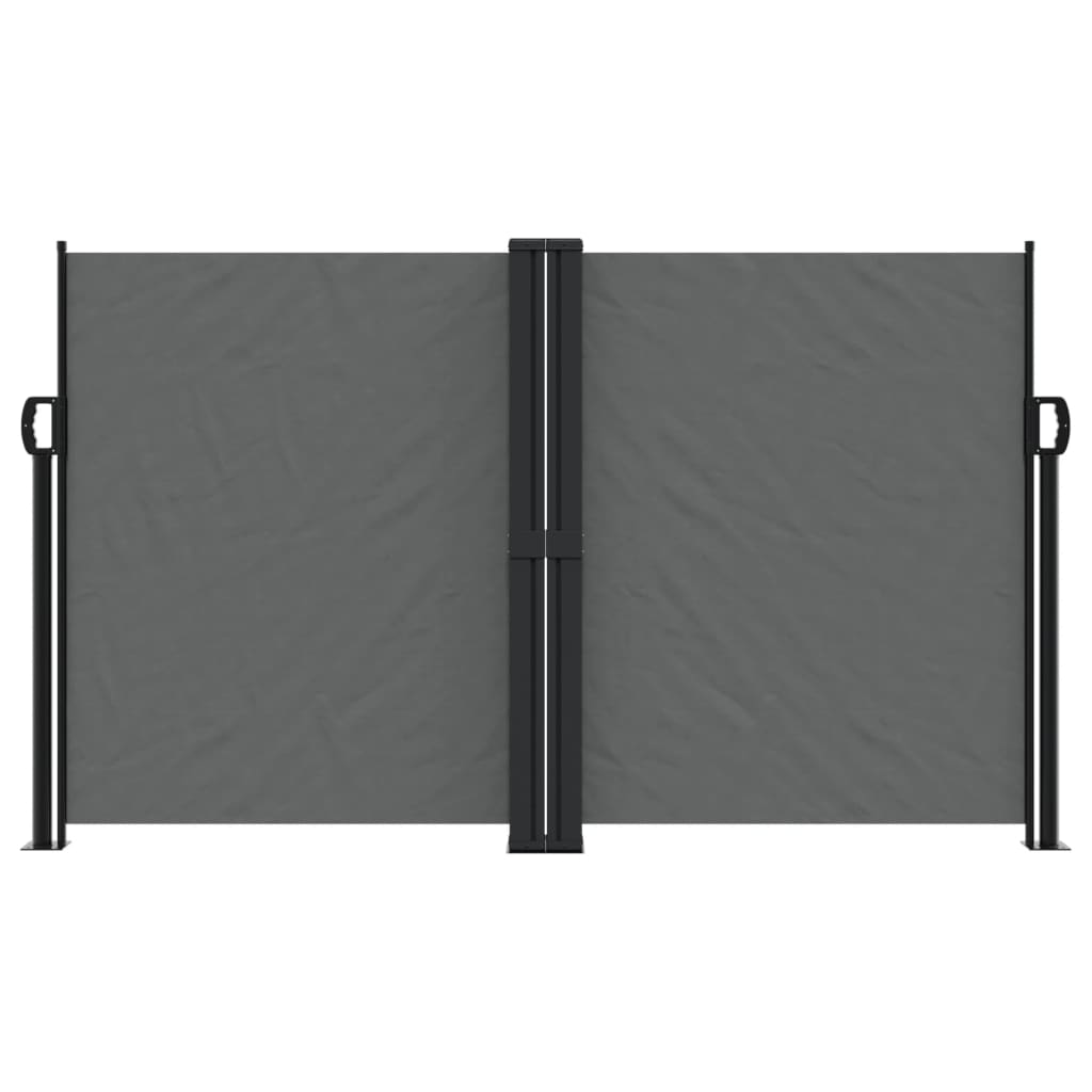 vidaXL Copertină laterală retractabilă, antracit, 140x1200 cm