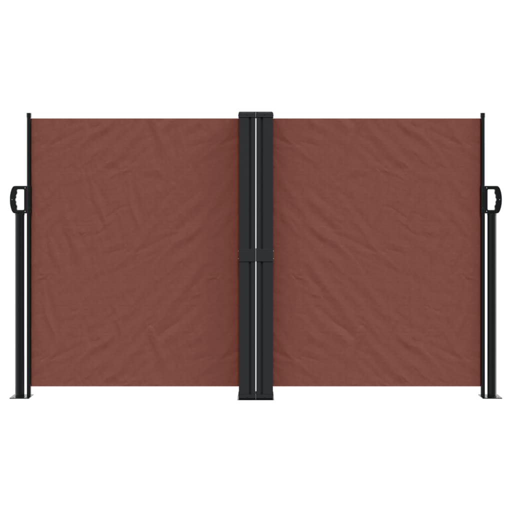 vidaXL Copertină laterală retractabilă, maro, 140x1200 cm vidaXL Copertină laterală retractabilă, maro, 140x1200 cm