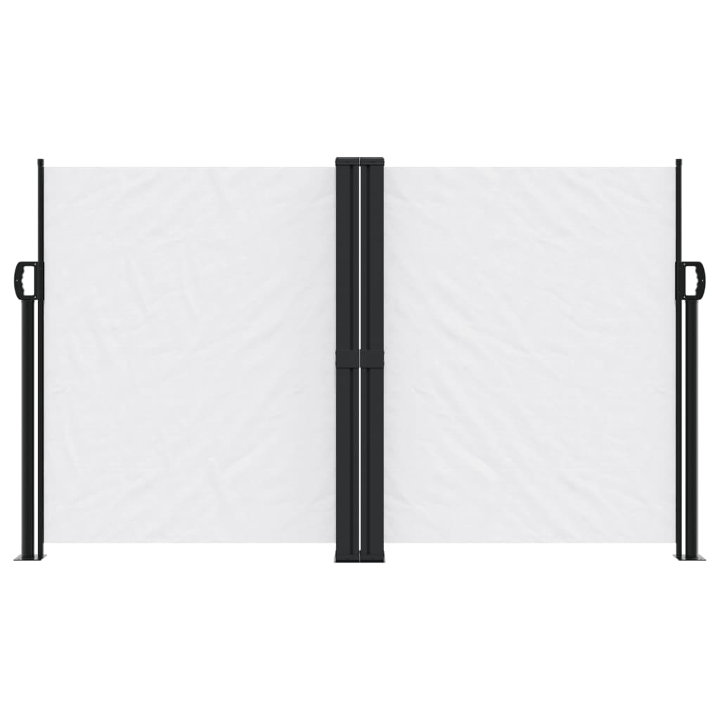vidaXL Copertină laterală retractabilă, alb, 140x1200 cm