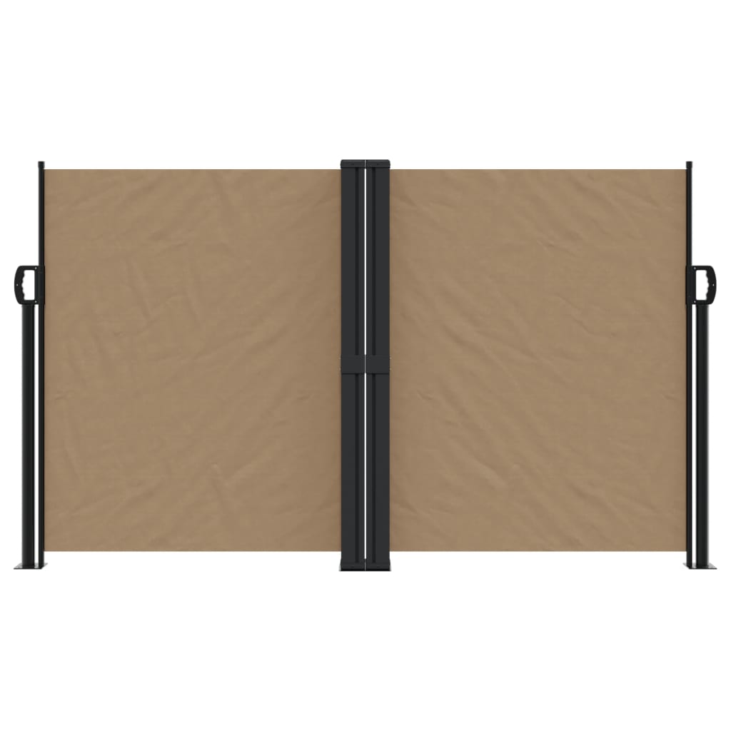 vidaXL Copertină laterală retractabilă, taupe, 140x1200 cm