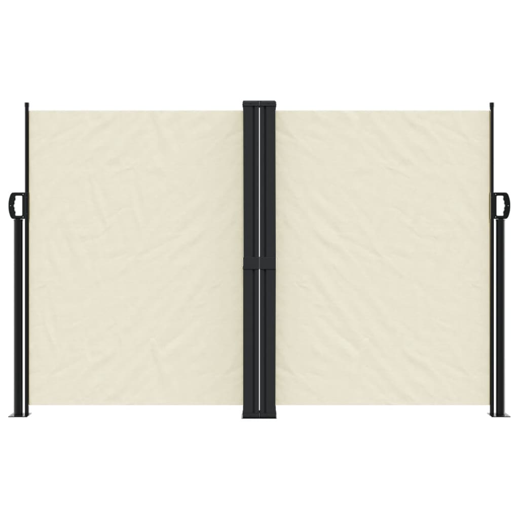 vidaXL Copertină laterală retractabilă, crem, 160x1200 cm