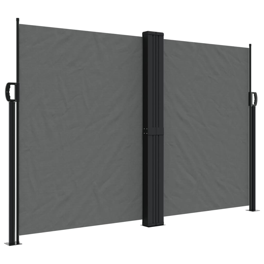 vidaXL Copertină laterală retractabilă, antracit, 160x1200 cm