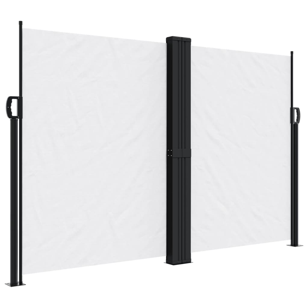 vidaXL Copertină laterală retractabilă, alb, 160x1200 cm vidaXL Copertină laterală retractabilă, alb, 160x1200 cm