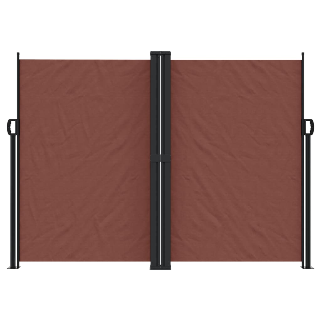 vidaXL Copertină laterală retractabilă, maro, 180x1200 cm