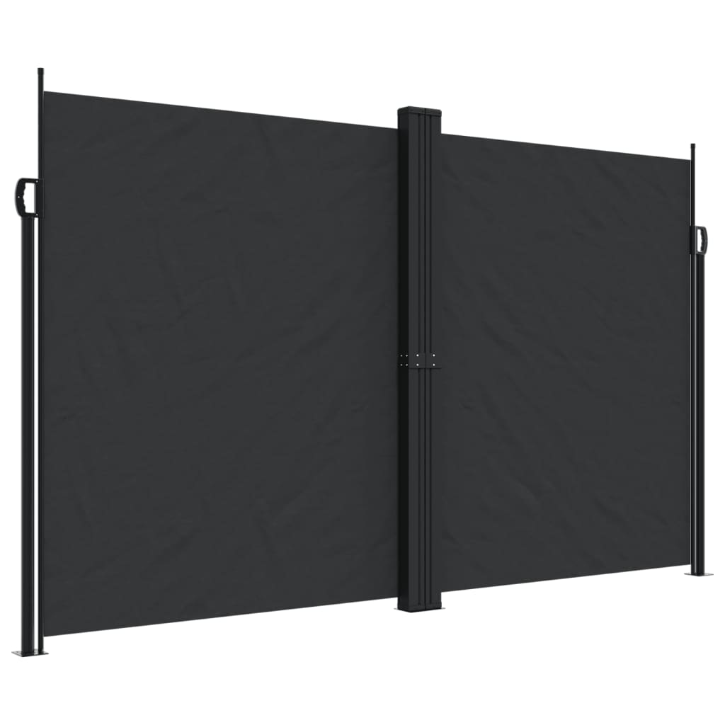 vidaXL Copertină laterală retractabilă, negru, 200x1200 cm
