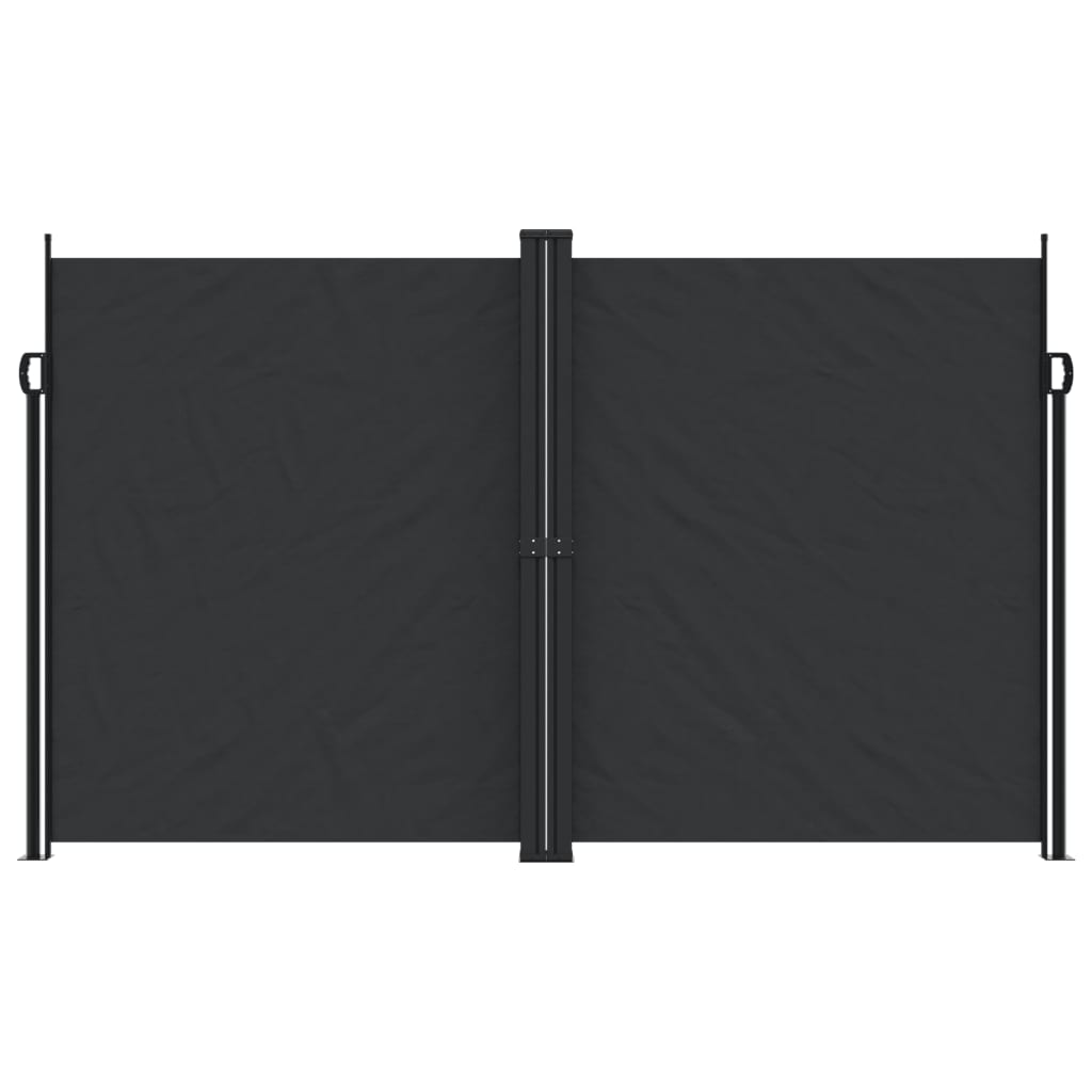 vidaXL Copertină laterală retractabilă, negru, 200x1200 cm