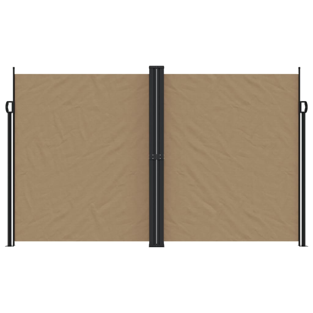 vidaXL Copertină laterală retractabilă, taupe, 200x1200 cm
