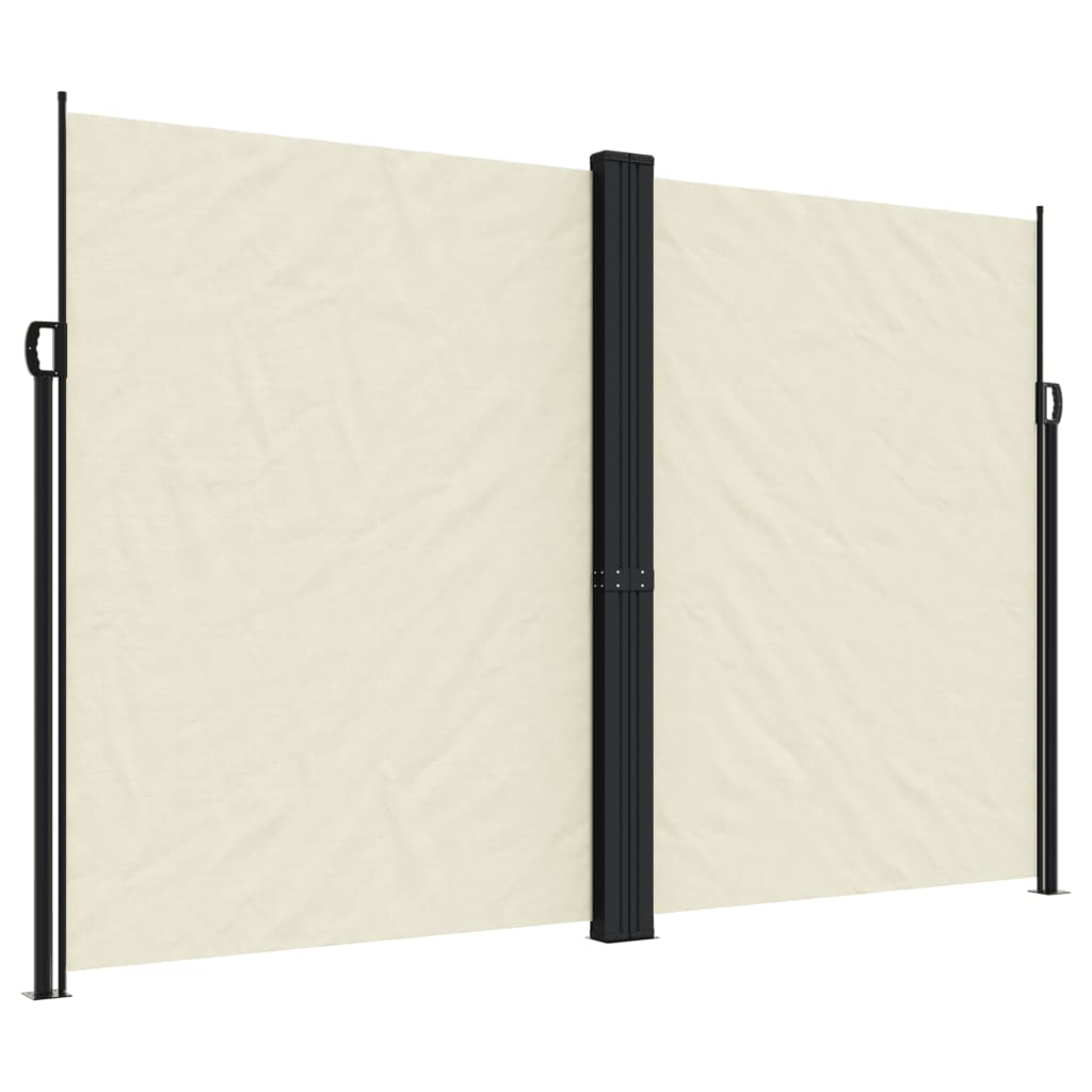 vidaXL Copertină laterală retractabilă, crem, 220x1200 cm vidaXL Copertină laterală retractabilă, crem, 220x1200 cm