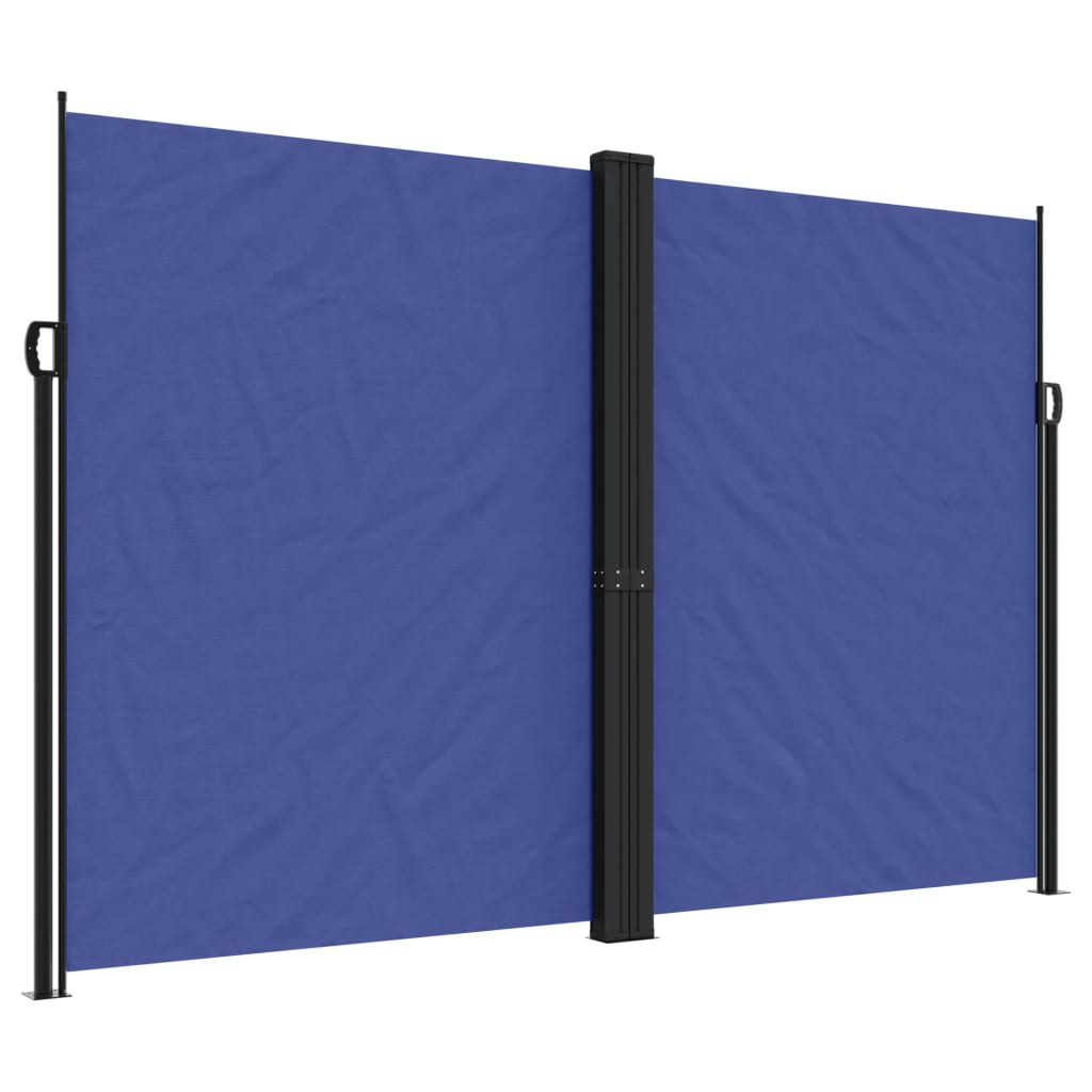 vidaXL Copertină laterală retractabilă, albastru, 220x1200 cm
