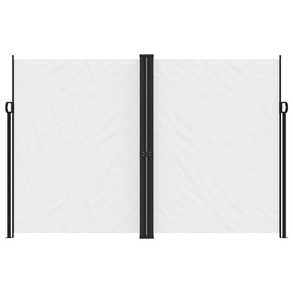 vidaXL Copertină laterală retractabilă, alb, 220x1200 cm vidaXL Copertină laterală retractabilă, alb, 220x1200 cm